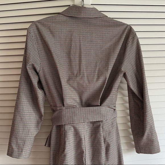 Maje Plaid Pindy Tuxedo Jumpsuit Size FR 34 00 0 - Picture 8 of 9